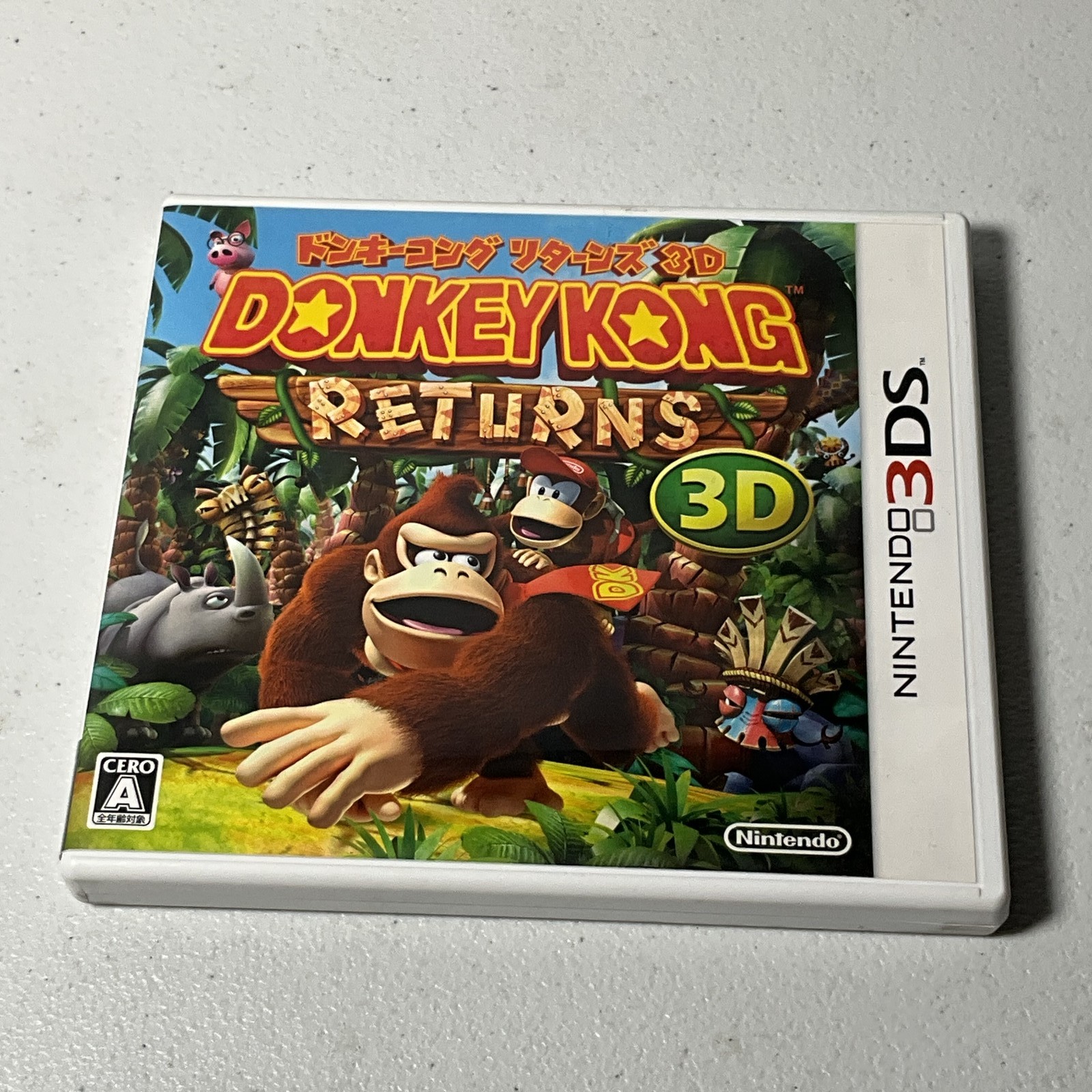 Donkey Kong Returns 3D Nintendo 3DS Japan JPN CERO A Platformer Action Game