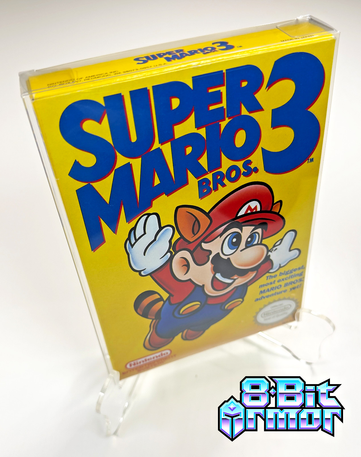 3 Box Protectors for NINTENDO NES Video Game Boxes! Clear Display Cases CIB New