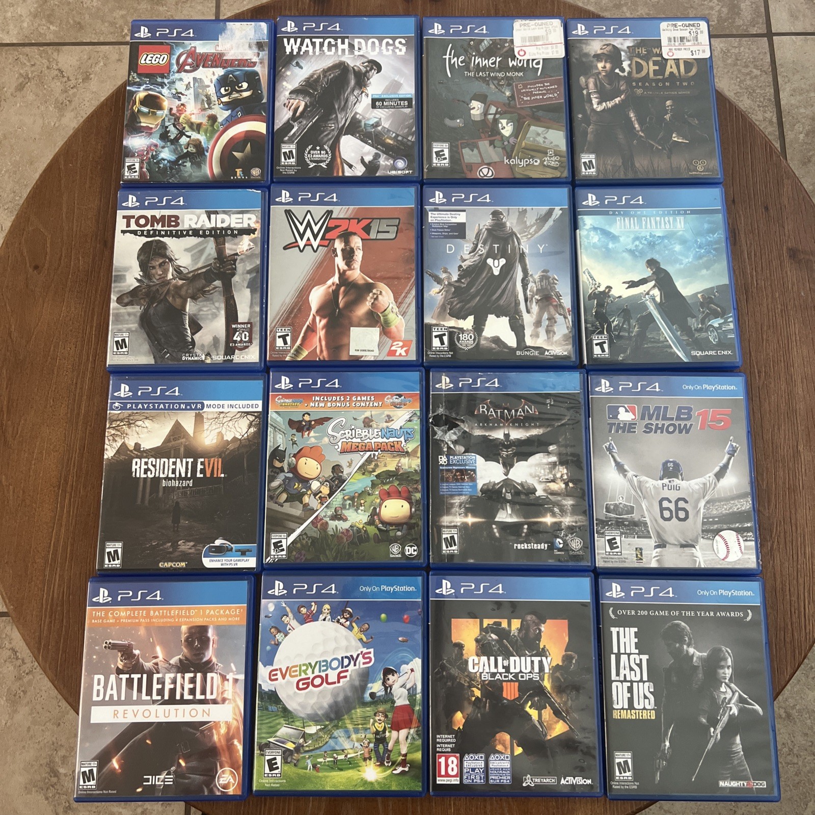 16 Sony PlayStation PS4 Game Lot – Mixed Genre – All Tested And Working