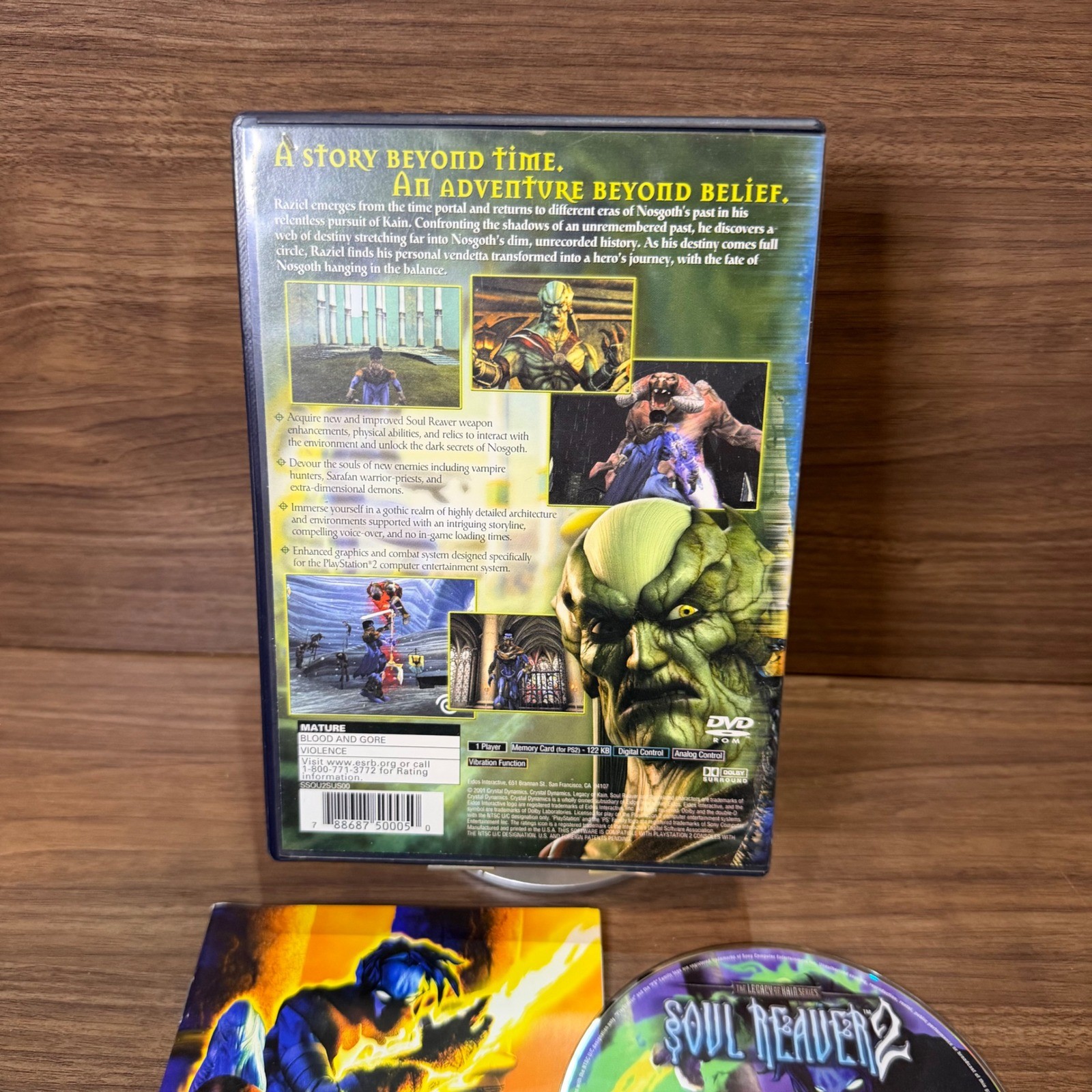 Eidos Soul Reaver 2 Video Game PlayStation 2 N/A Blue Excellent CIB PS2 Retro