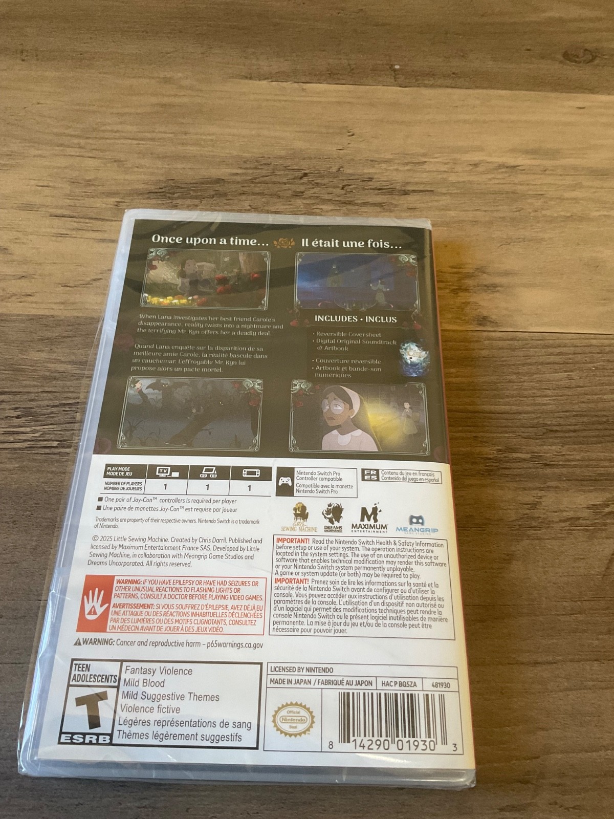 Bye Sweet Carole – Nintendo Switch NEW SEALED