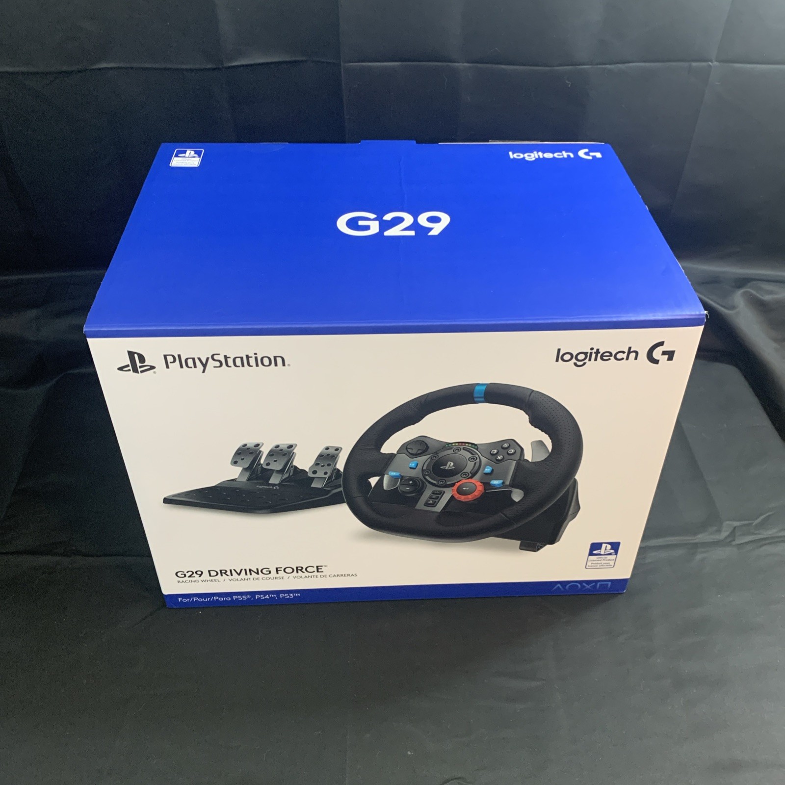 Logitech – G29 Driving Force Racing Wheel and Floor Pedals for PS5, PS4, PC, …
