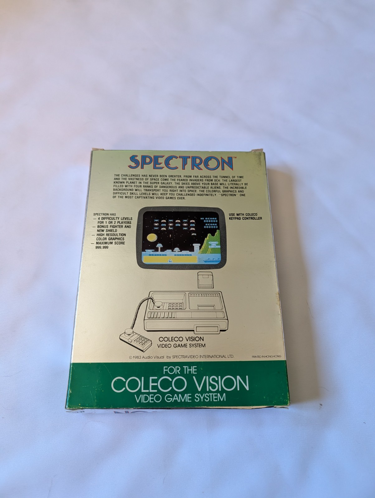 Vintage 1983 Spectron Spectravideo ColecoVision Video Game Cartridge And Box