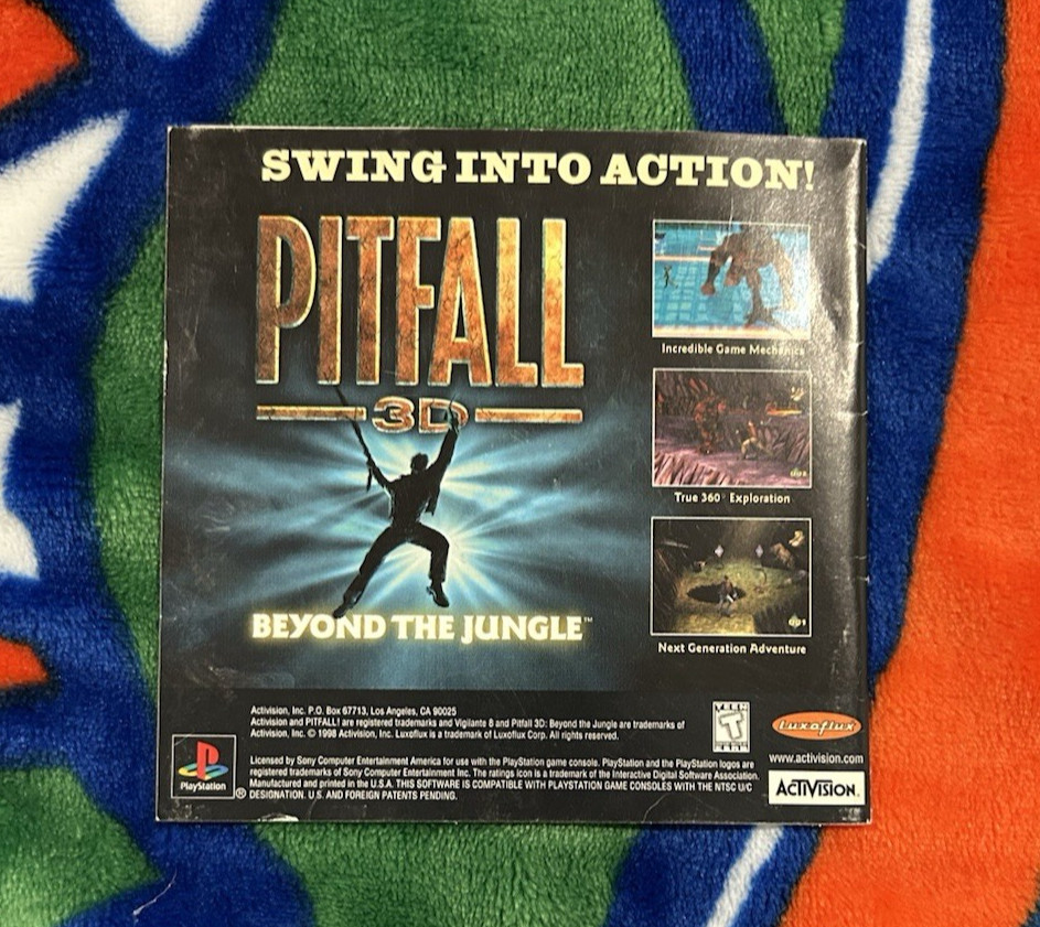 SONY Playstation 1 PS1 Video Game Manual Vigilante 8 + Registration Card Intact