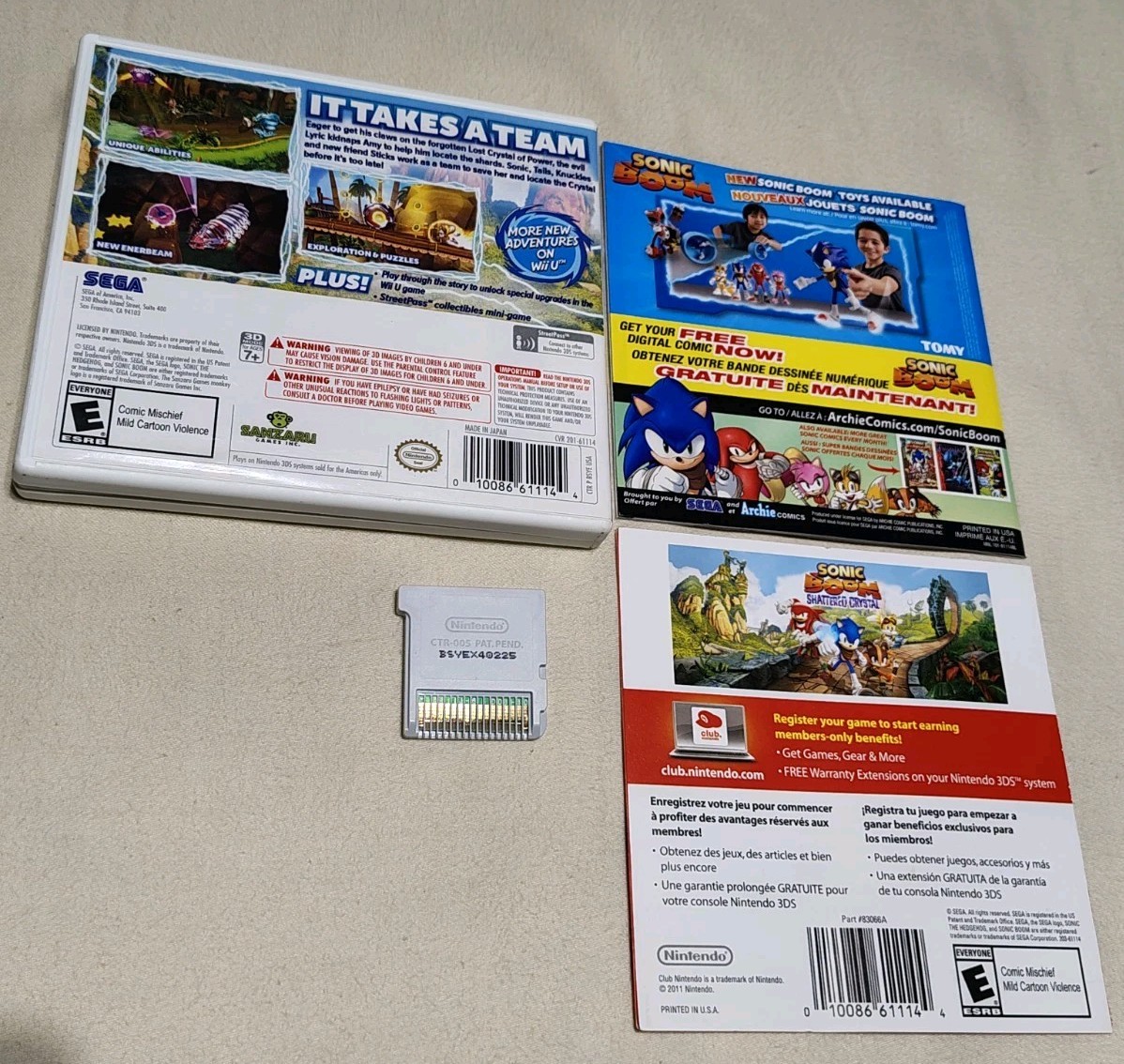 3DS Sonic Boom: Shattered Crystal – Complete Clean Authentic Tested 🔥🎮😎