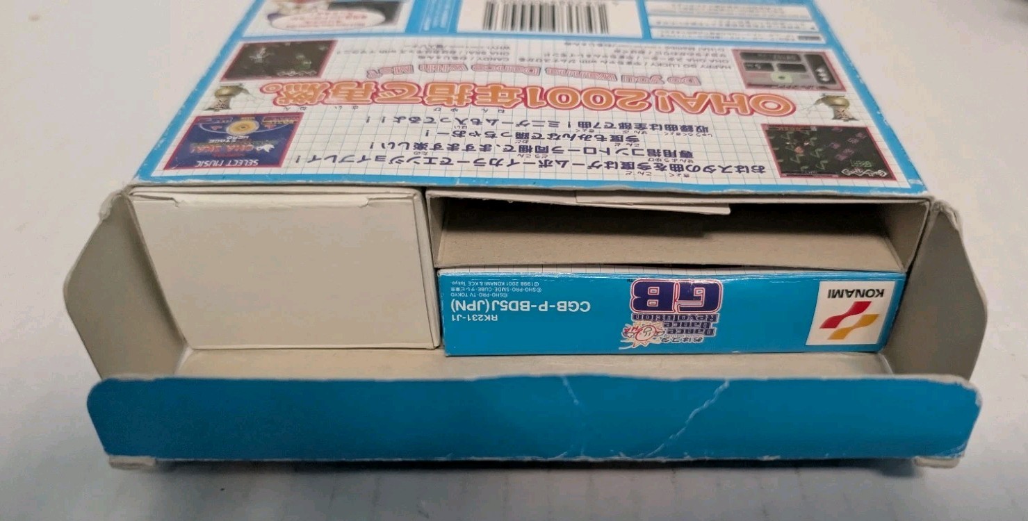 Dance Dance Revolution GB Ohasuta Gameboy Color w Manual & Controller Japanese