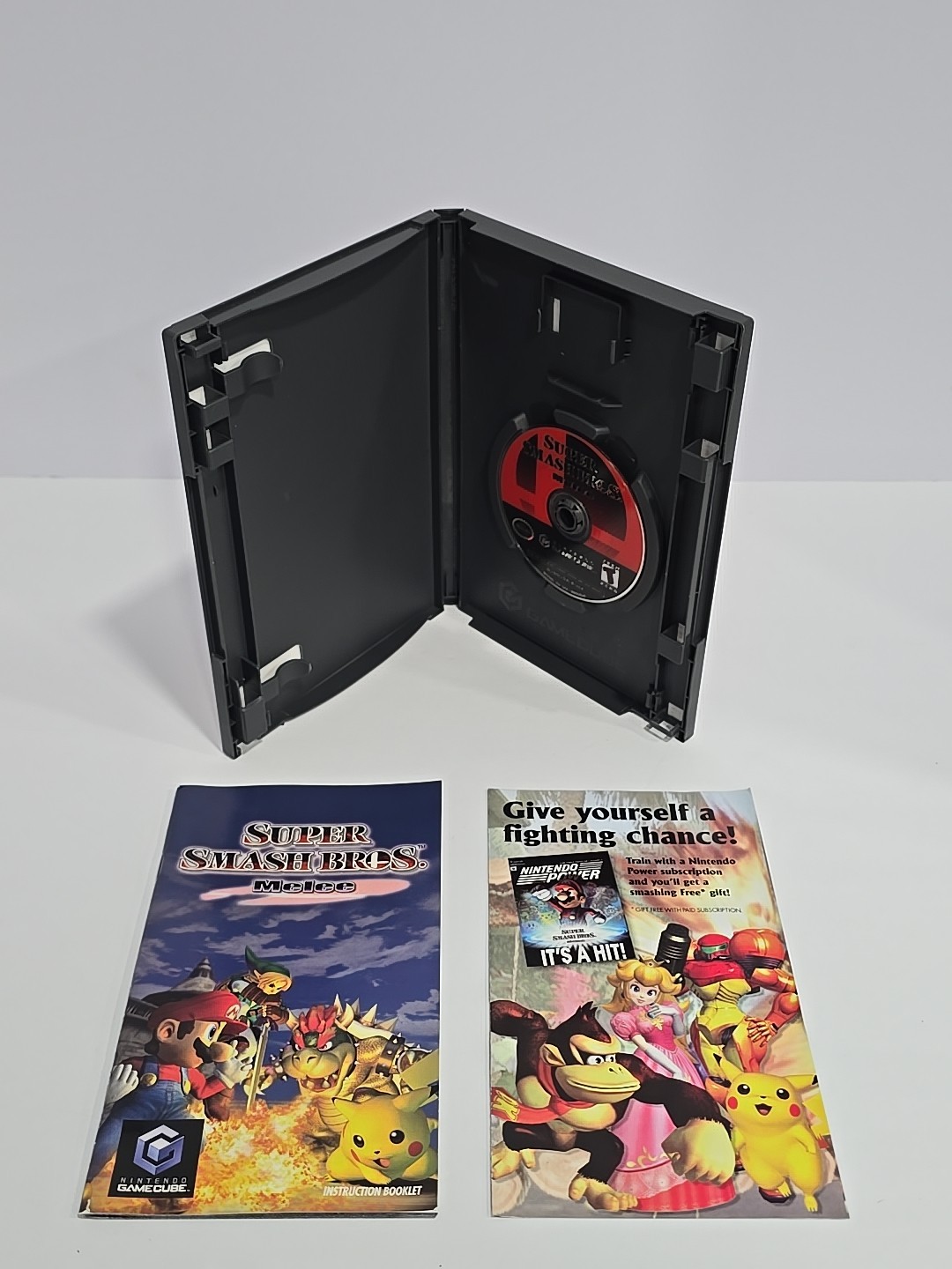 Super Smash Bros Melee Nintendo Platinum Gamecube Bundle CIB Extremely RARE