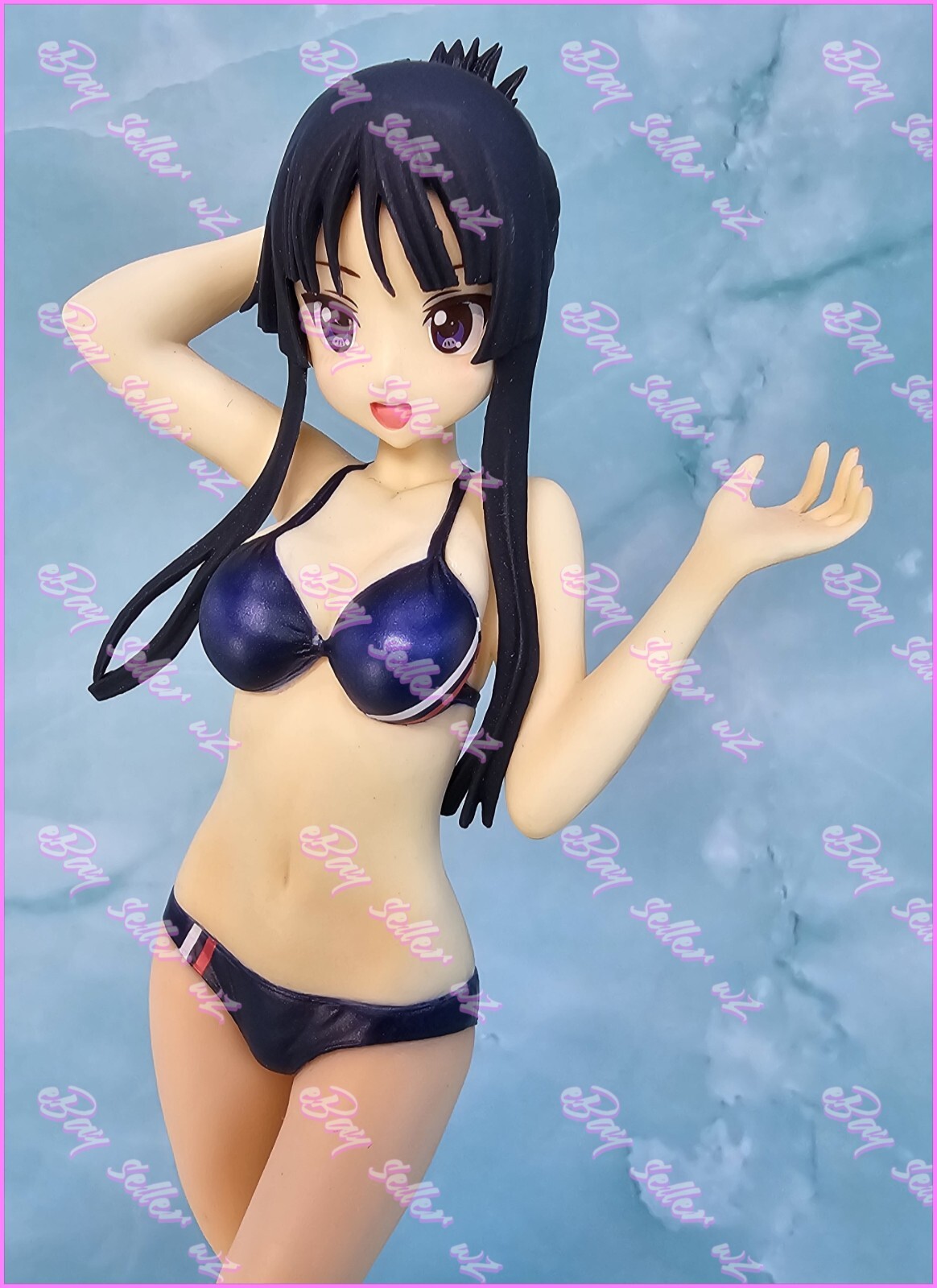 Mio Akiyama Beach Queens 1/10 Scale PVC Figure Bikini Swimsuit Wave Band K-On