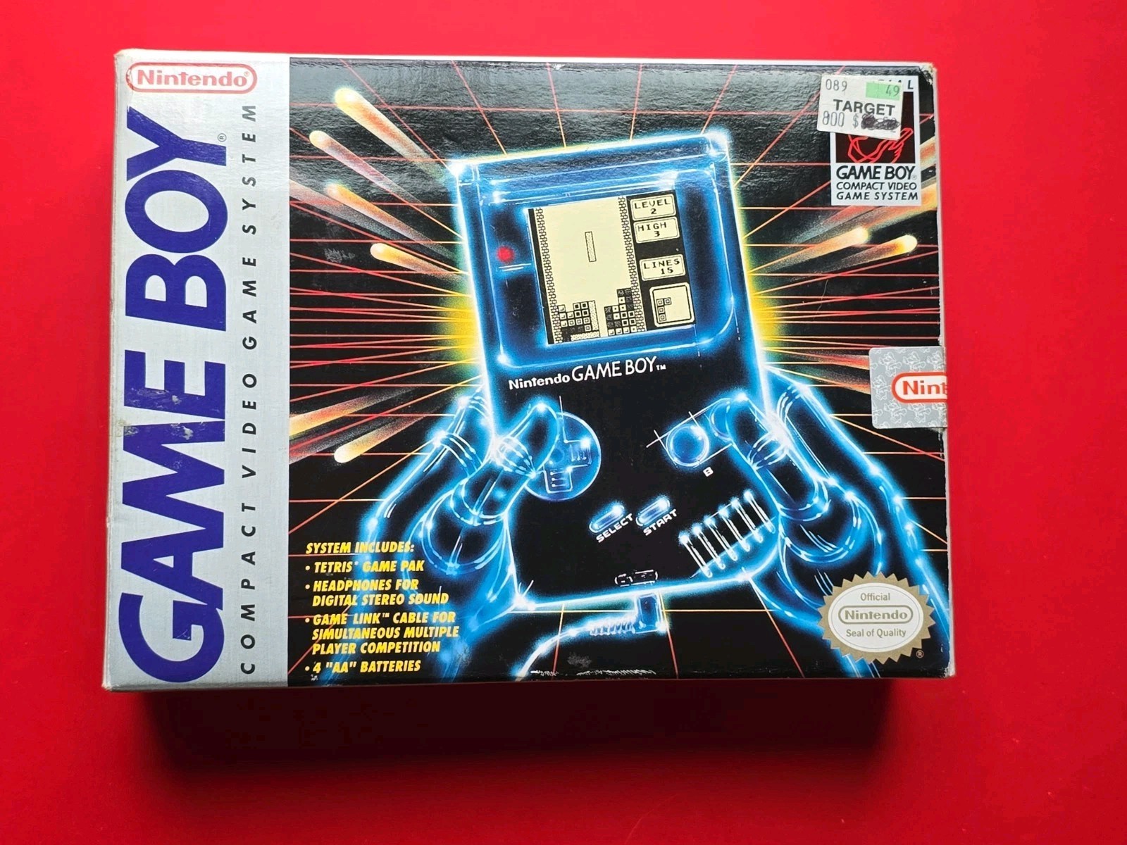 Original Nintendo Game Boy DMG-01 Box Tray Insert Paperwork No Handheld System