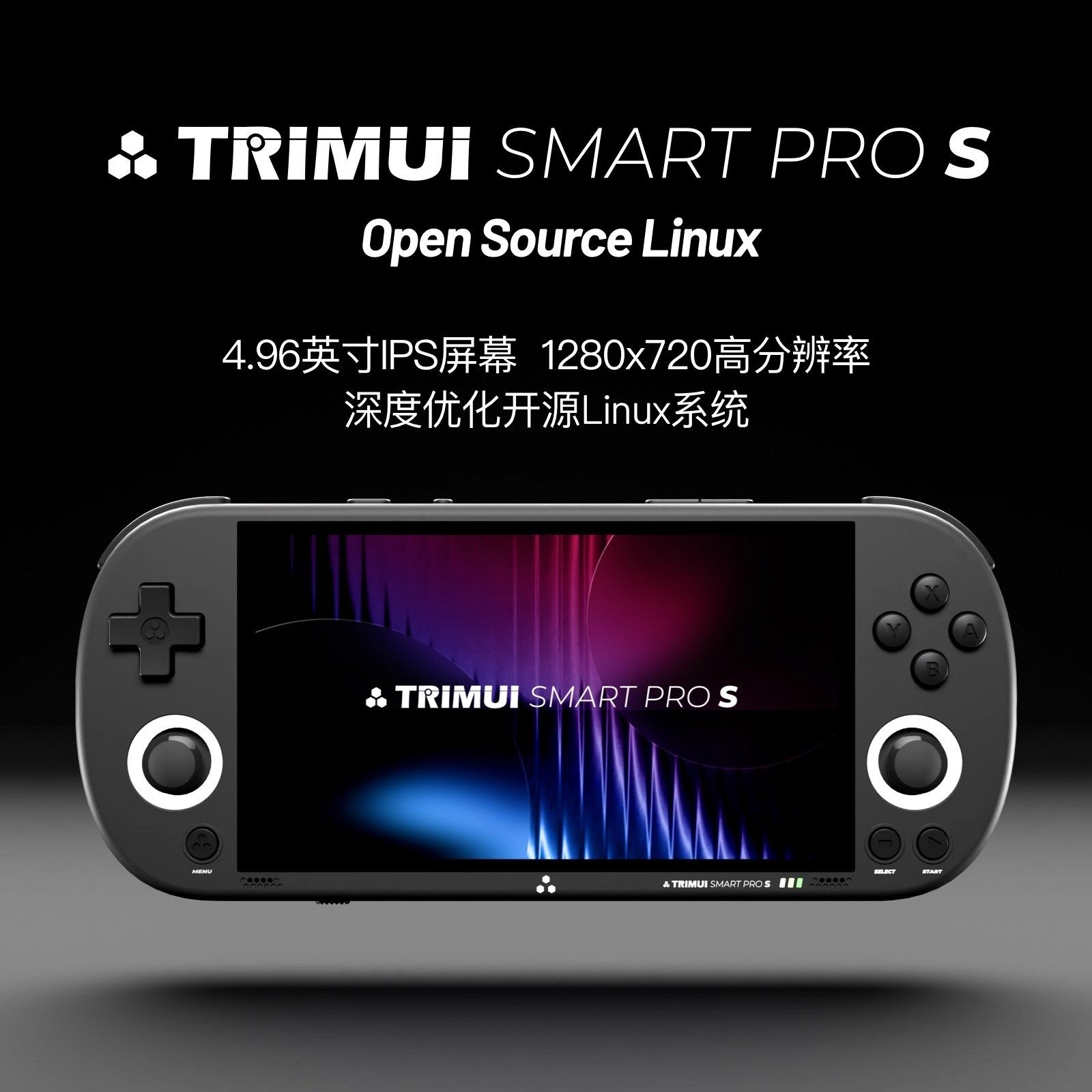 RIMUI SMART PRO S Handheld Game Console, Allwinner A523 2.5x GPU Boost Retro GBA