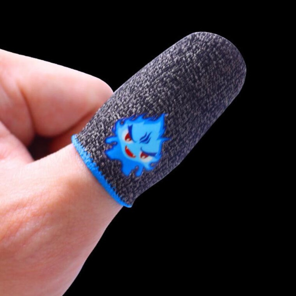 2x Screen Gaming Finger Sleeve Game Controller Mobile Sweatproof Gloves for PUBG