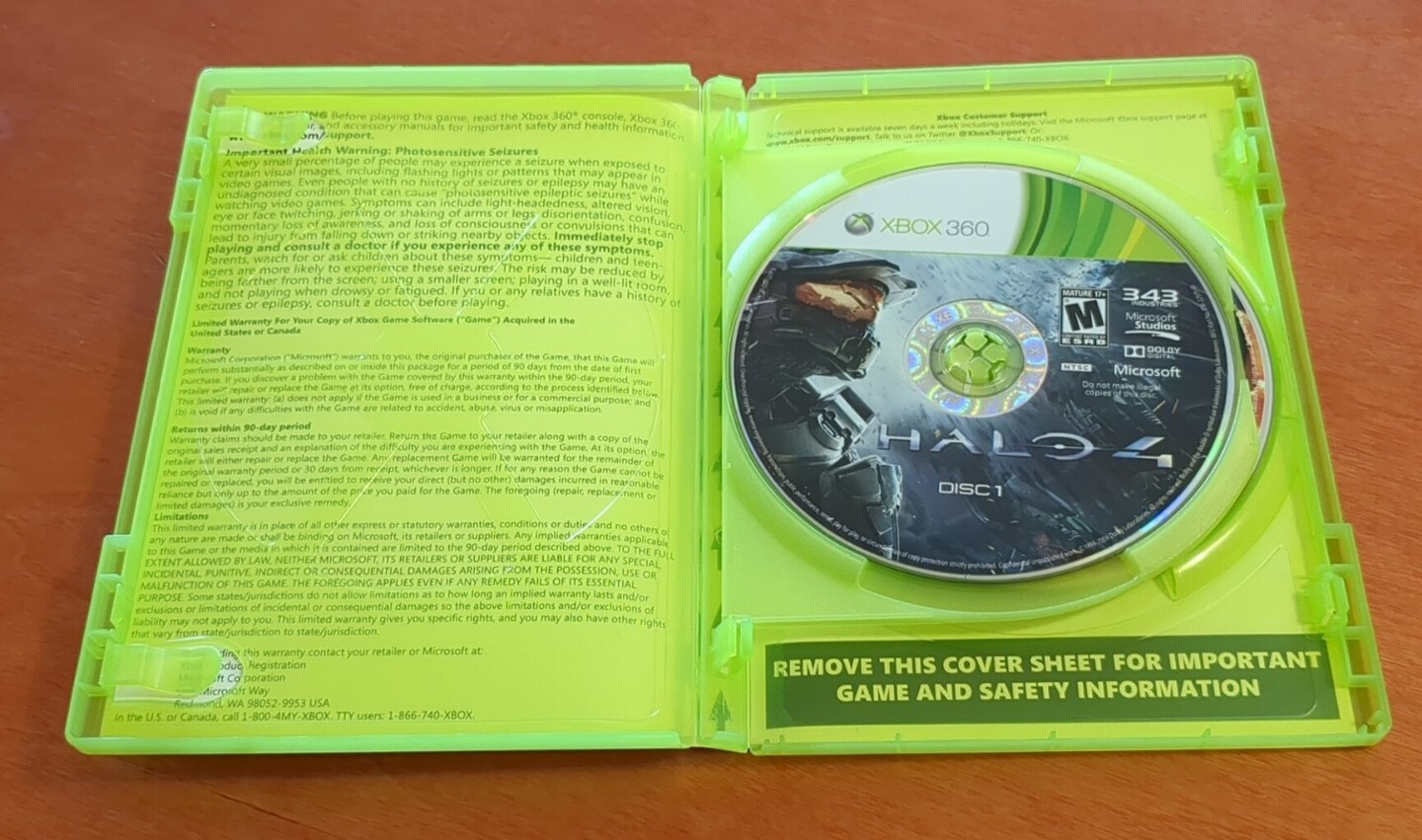 Halo 4 Microsoft Xbox 360 Studios 343 Industries Havok Dolby Digital Mature