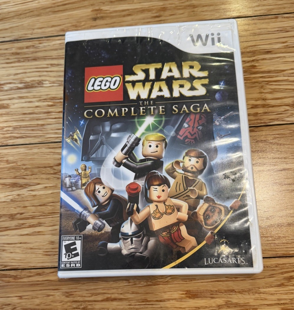 3 Game Lot Nintendo Wii + Wheel Rayman Lego Star Wars Need Speed Carbon Tested