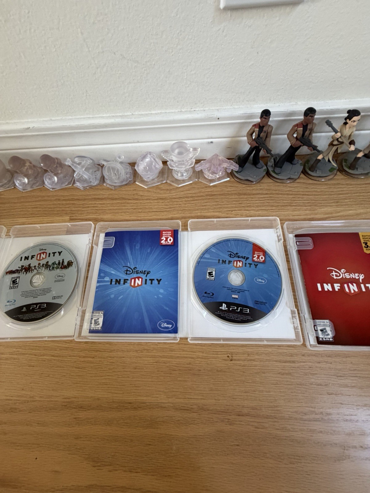 Disney Infinity PS3 Games 1.0 2.0 3.0 & Interactive Character Figure Pack Lot