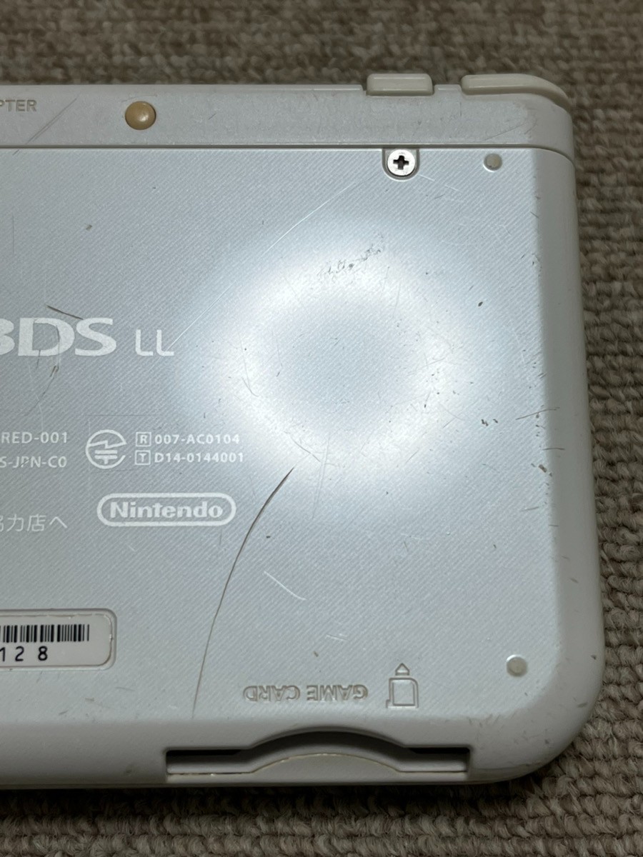 New 3DS LL XL Pearl White Japan Nintendo Console region Japanese B966