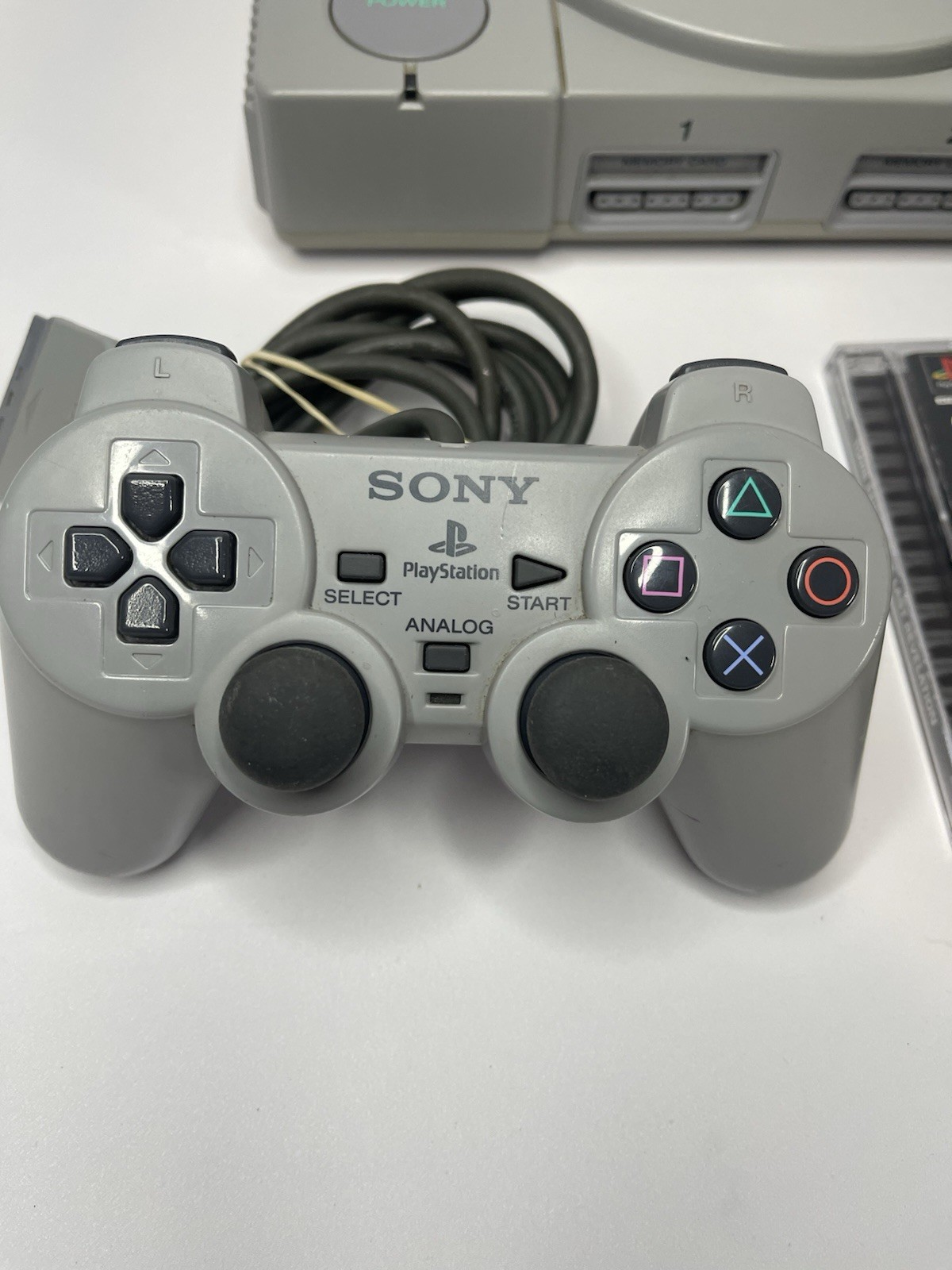 Sony PlayStation 1 PS1 SCPH-7001 Console System Bundle With Tomb Raider & Cables