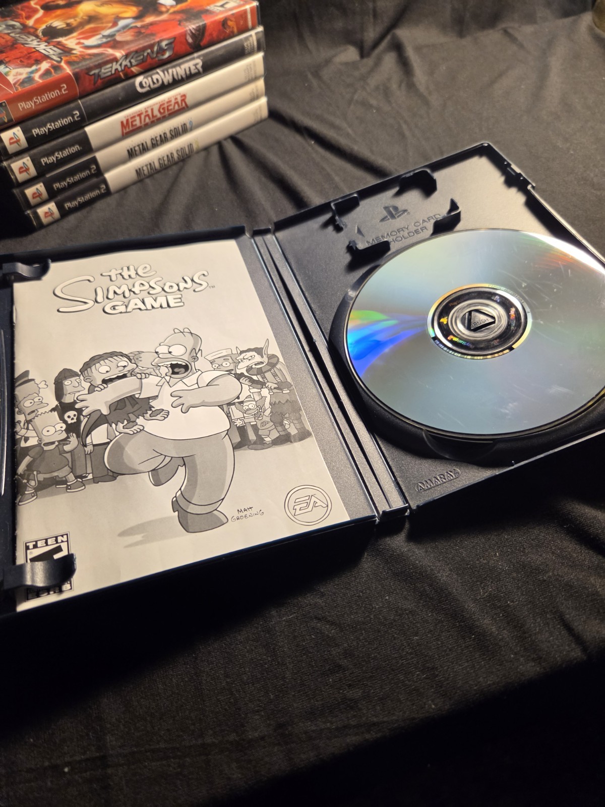 PlayStation 2 Game Lot 10 CIB Metal Gear Solid 1 2 3 GTA San Andreas Simpsons