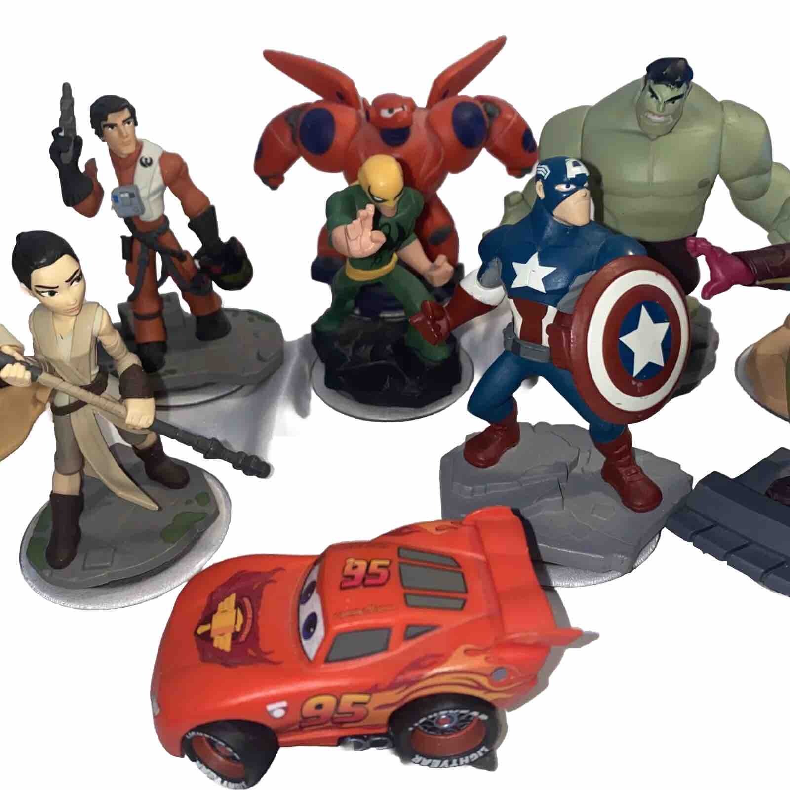 Lot Of 10 – Disney Infinity Marvel Avengers Hulk Captain America & Others