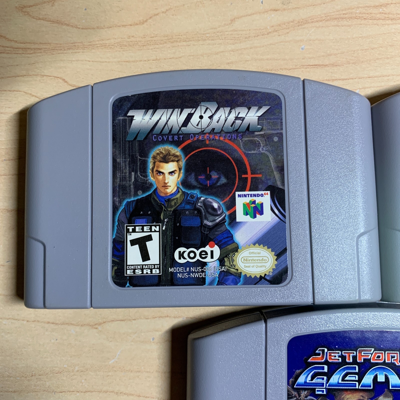 3 T Game Lot Winback Hybrid Heaven Jet Force Gemini N64 Authentic Cleaned Tested