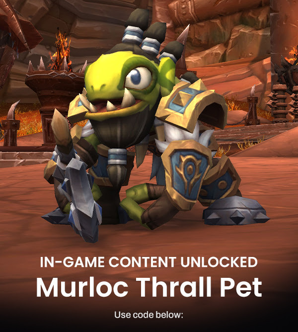 Thrall Murloc Gill’el Pet In Game World Of Warcraft Plush Code CODE ONLY