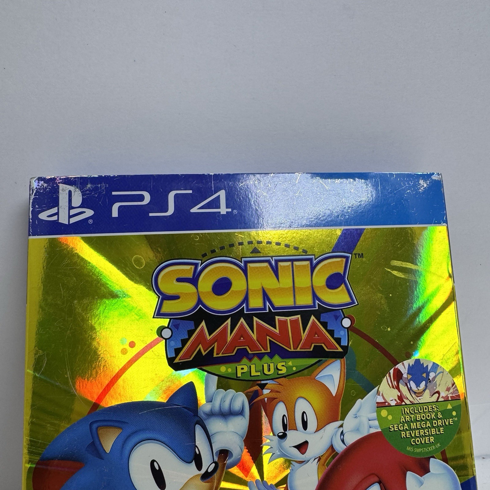 Sonic Mania Plus With Sleeve, Reversible Cover and Art Book PS4 Tested