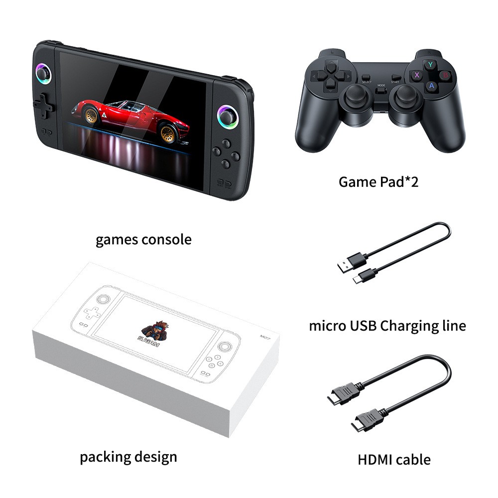 New M27 large screen handheld game console connected to TV for home use–