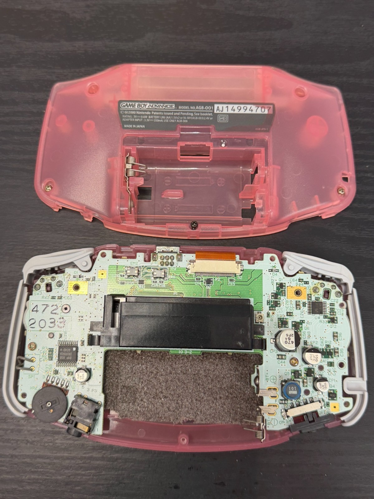 Nintendo Game Boy Advance GBA Pink Console Overhauled Professional [#001]