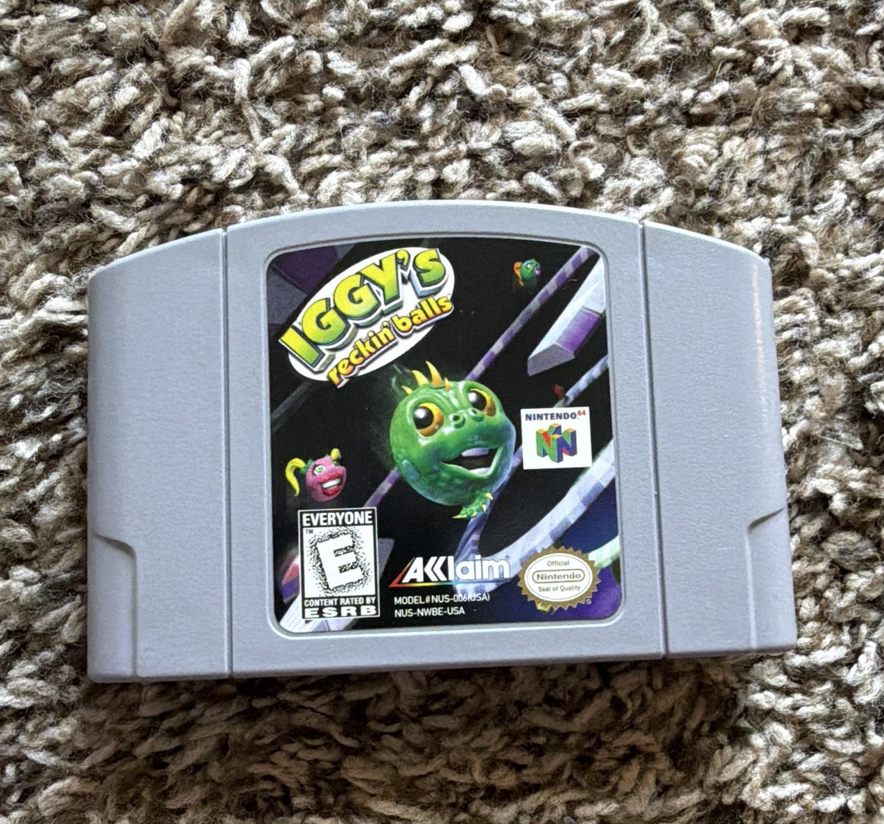Acclaim Iggy’s Reckin’ Balls Nintendo 64 N64 NTSC-U/C (US/CA) E