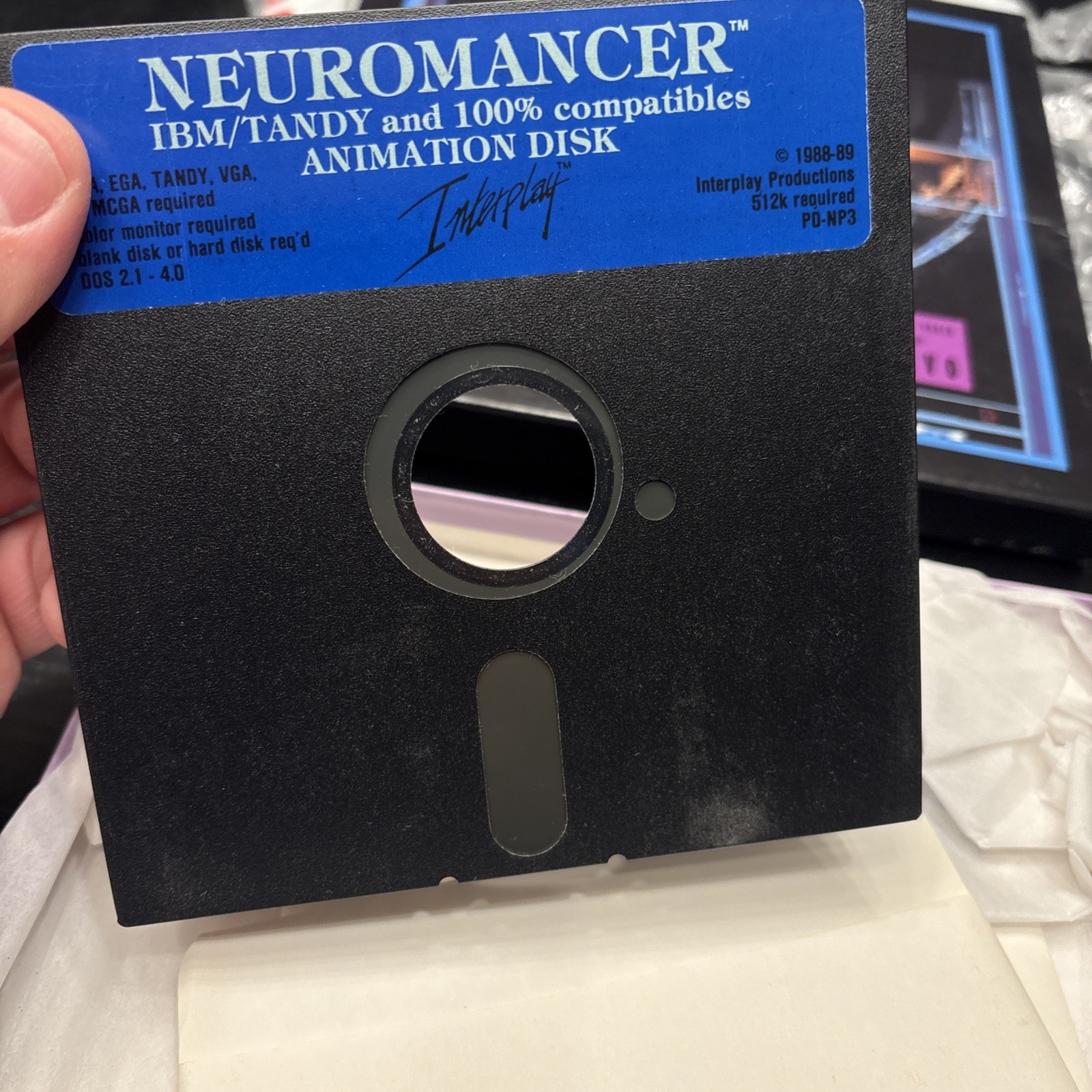 Neuromancer 1988: A Unique Cyberpunk RPGVideo Game CIB IBM / Tandy floppy Disc