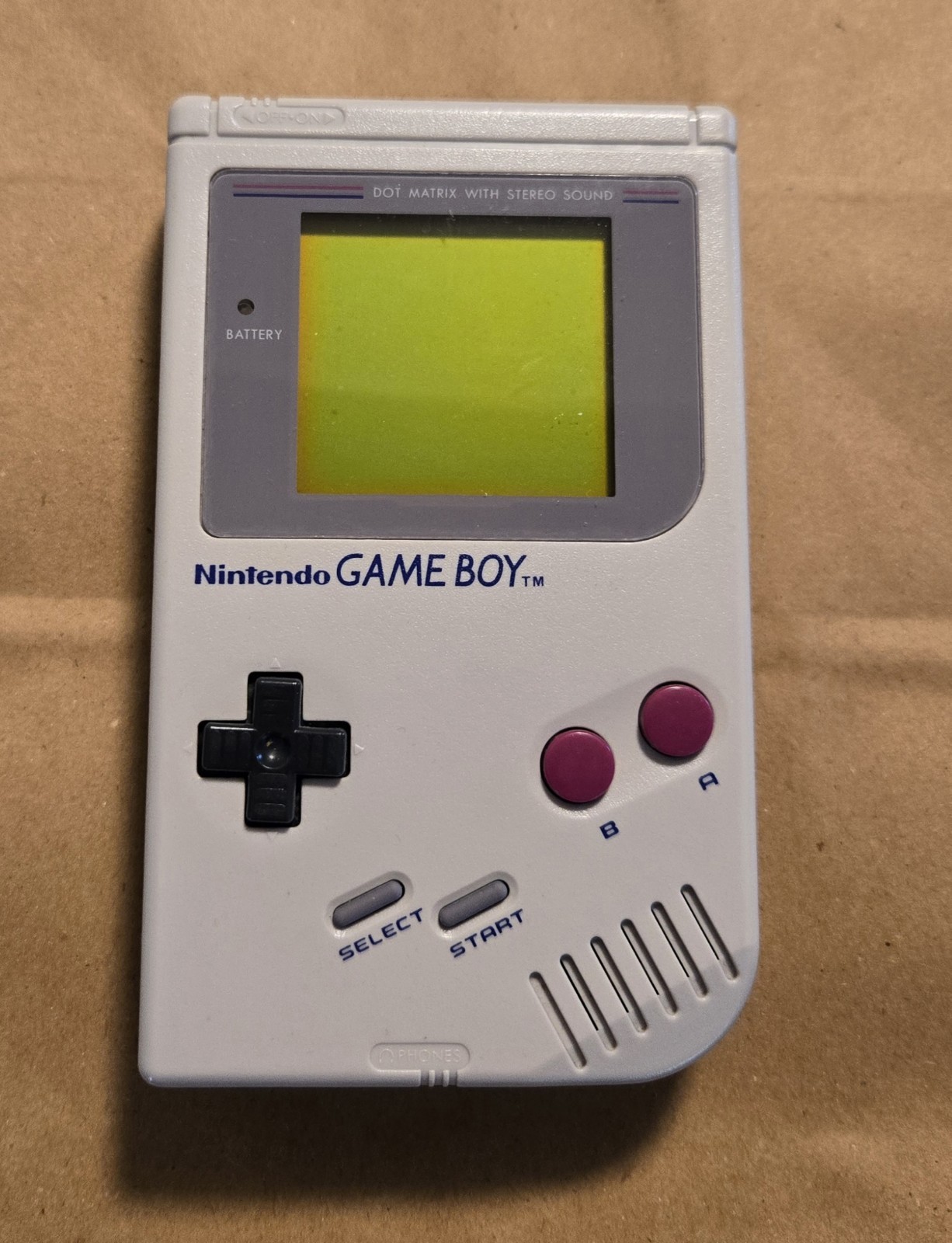 Nintendo Game Boy Launch Edition System + 6 Working Games | Great Condition