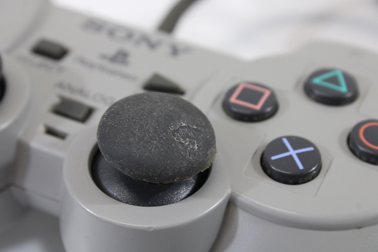 Official Sony PlayStation 1 Gray Dualshock Controller PS1 PS2 SCPH-1200 2PC483