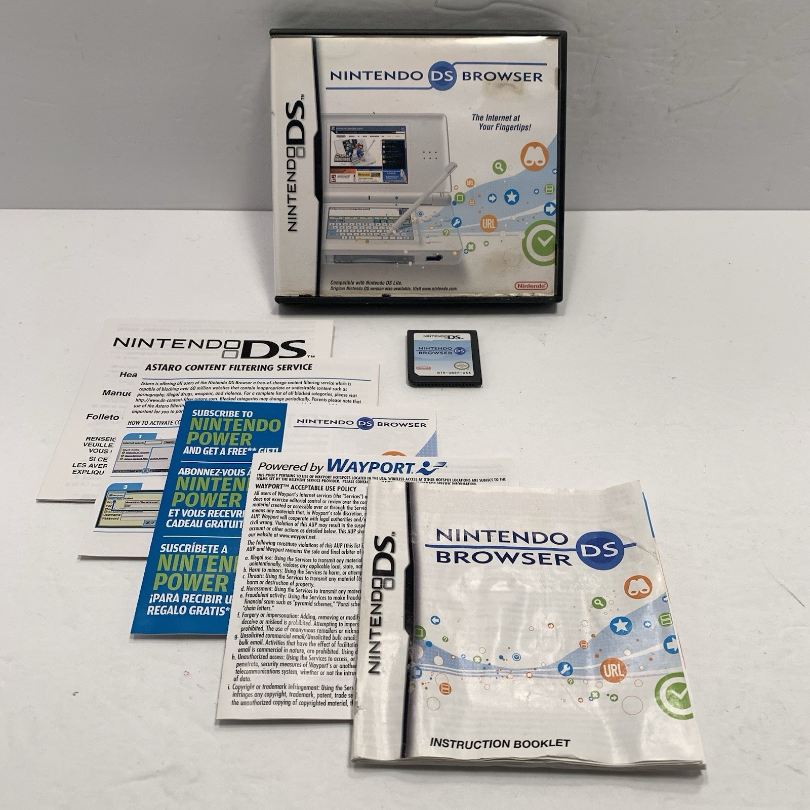 Nintendo DS Browser (Nintendo DS, 2007) With Manuals -No Memory Expansion Pak-