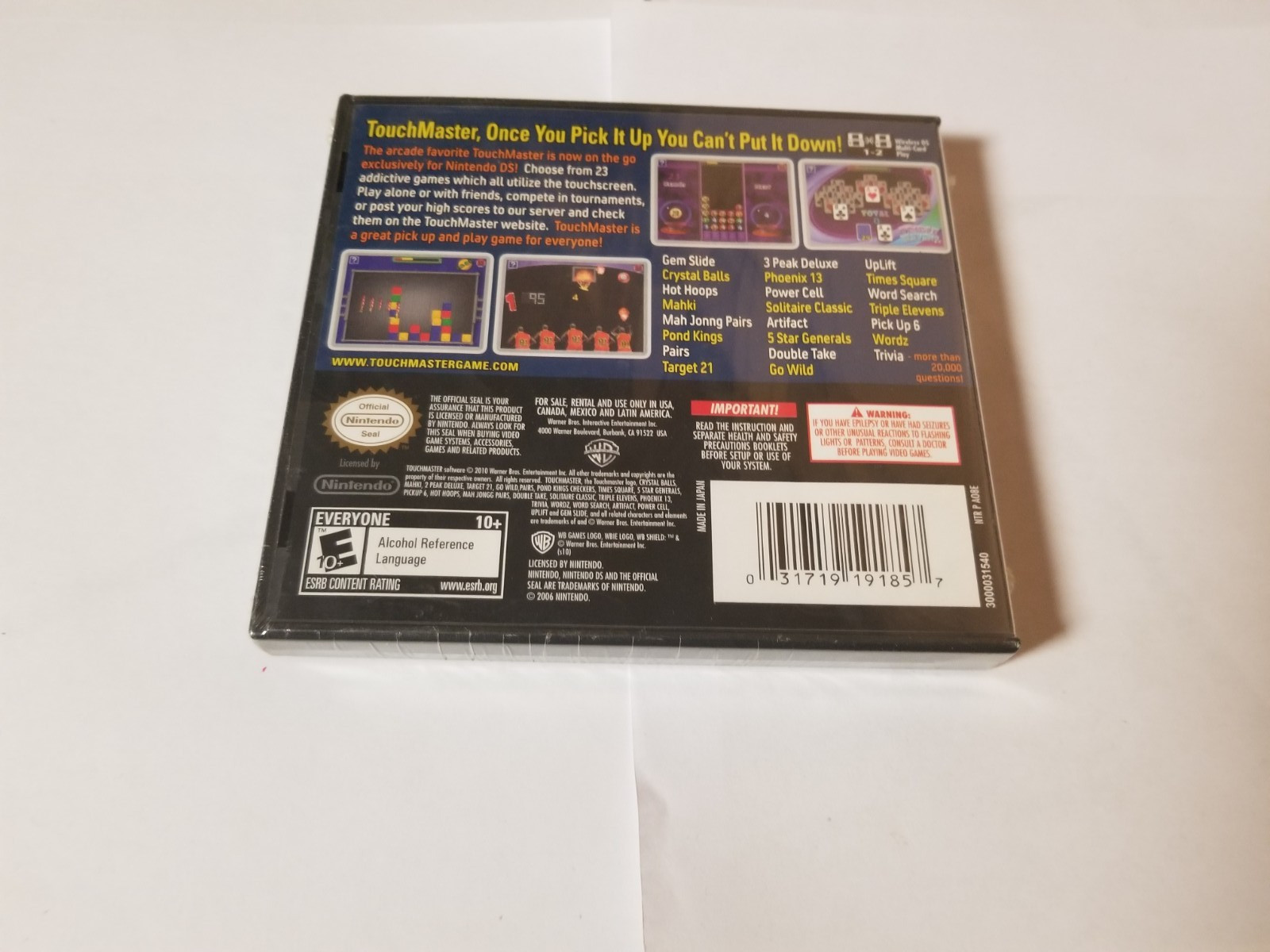 TouchMaster (Nintendo DS, 2007) new