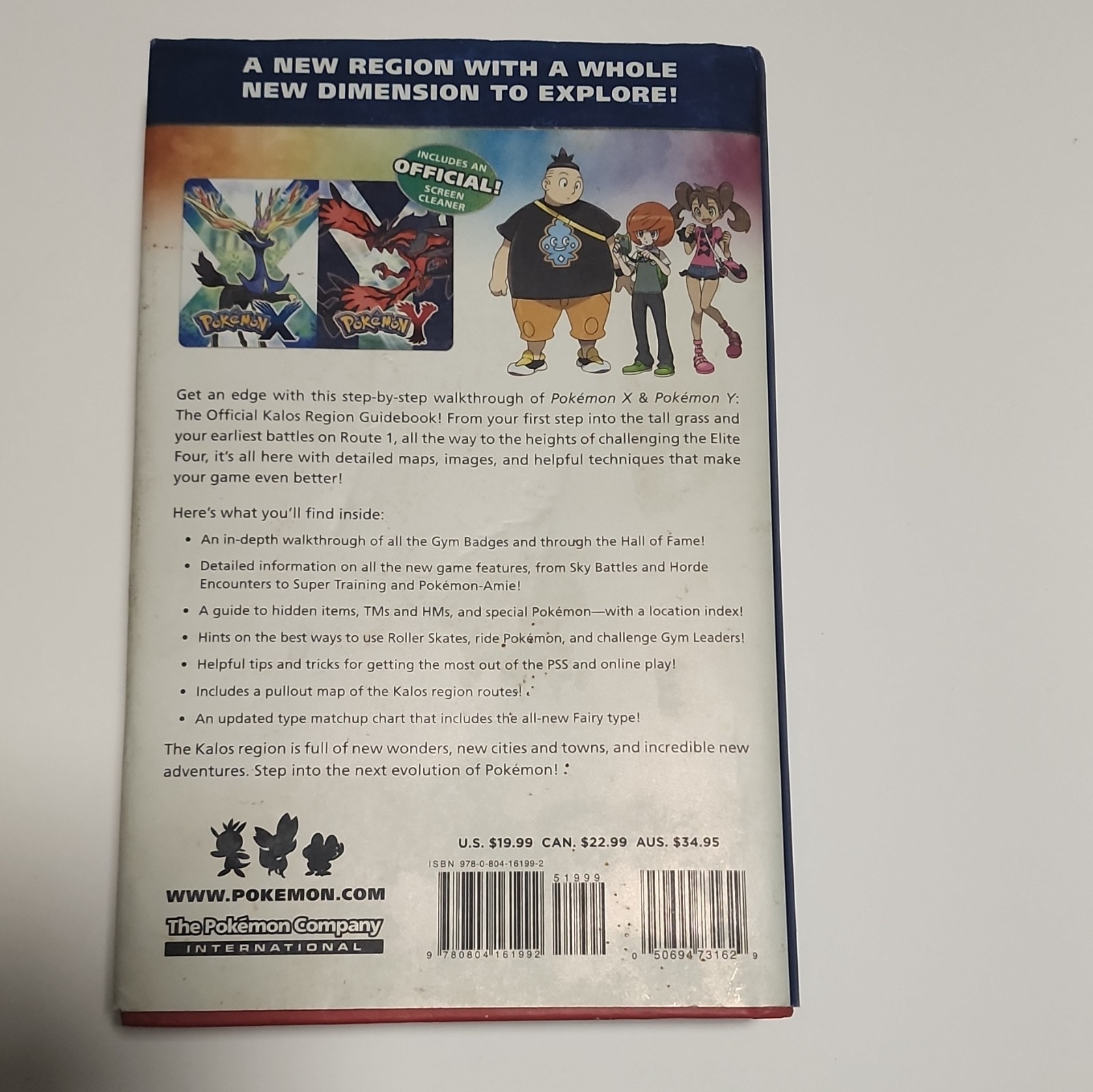 The Pokemon Company Int’l Pokémon X/Y Kalos Strategy Guide + Cleaner