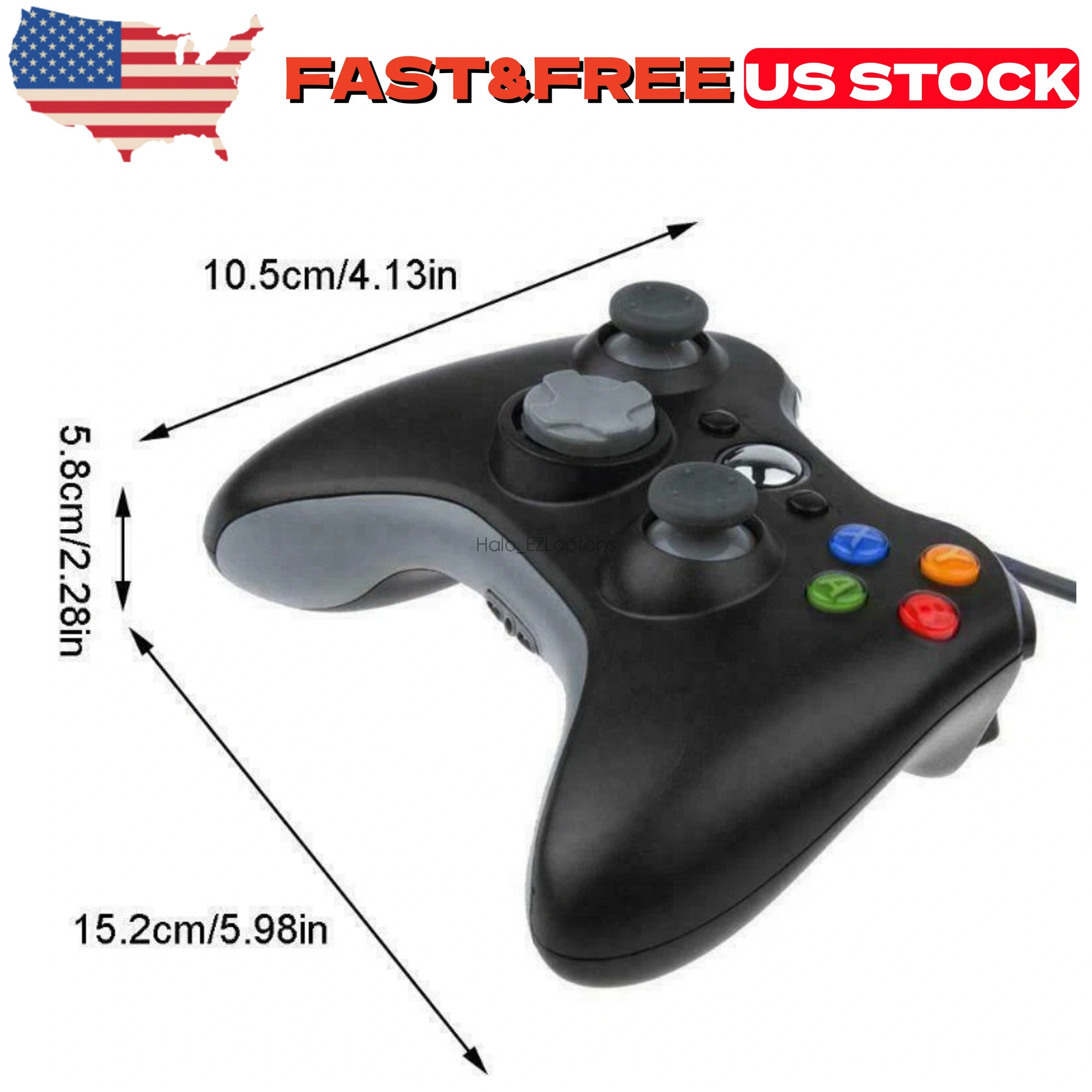 New Wired Controller USB For PC Compatible Xbox 360 Windows 7 8 10 11 Gamepad US