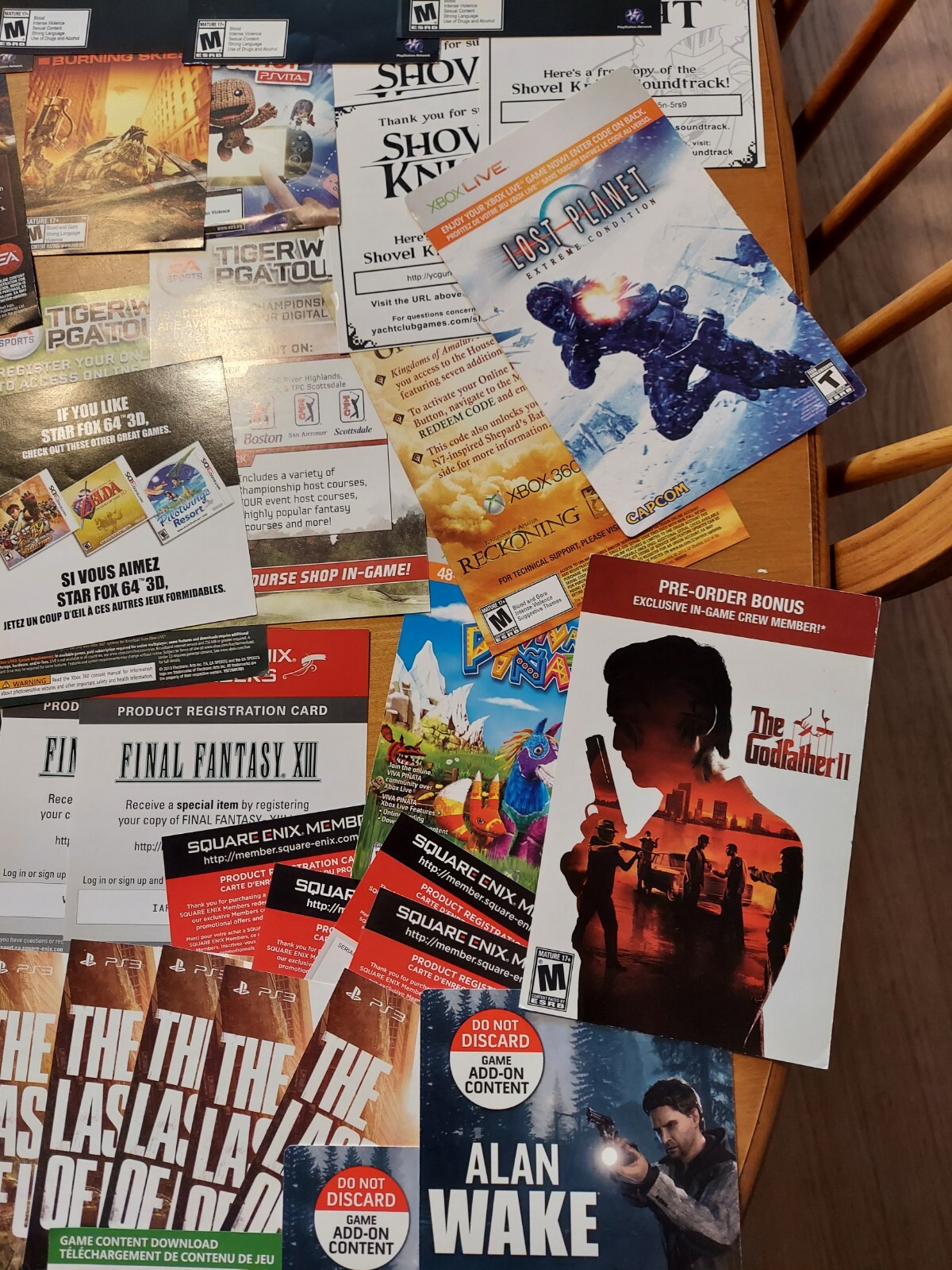 LOT of 60 + Expired Codes Cards Xbox 360 PS3 Wii U PS Vita READ
