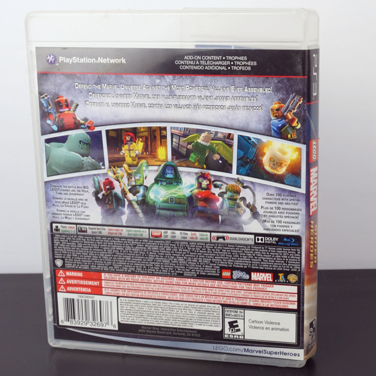 LEGO Marvel Super Heroes (PS3 PlayStation 3, 2013) Complete! Tested!