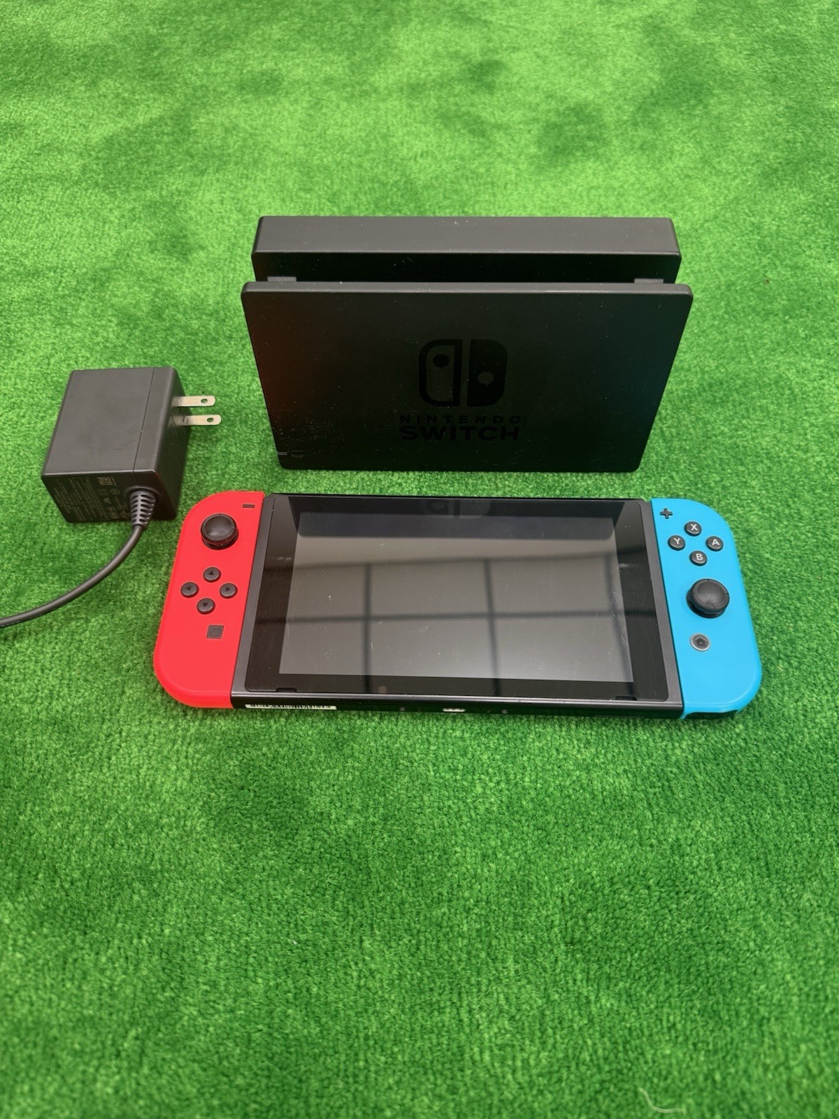 Nintendo Switch HAC-001 Console Neon Red/Blue Joy-Con Dock AC Adapter 32GB