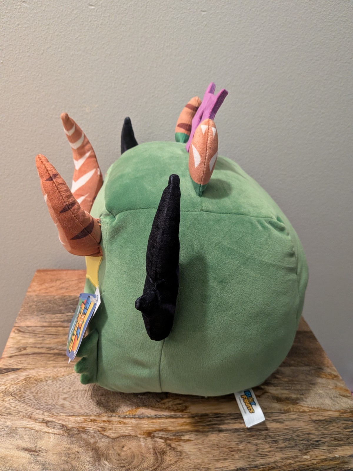 Blox Fruits Dragon Fruit Plushie 8 inches (NO DLC) Green Square Horns
