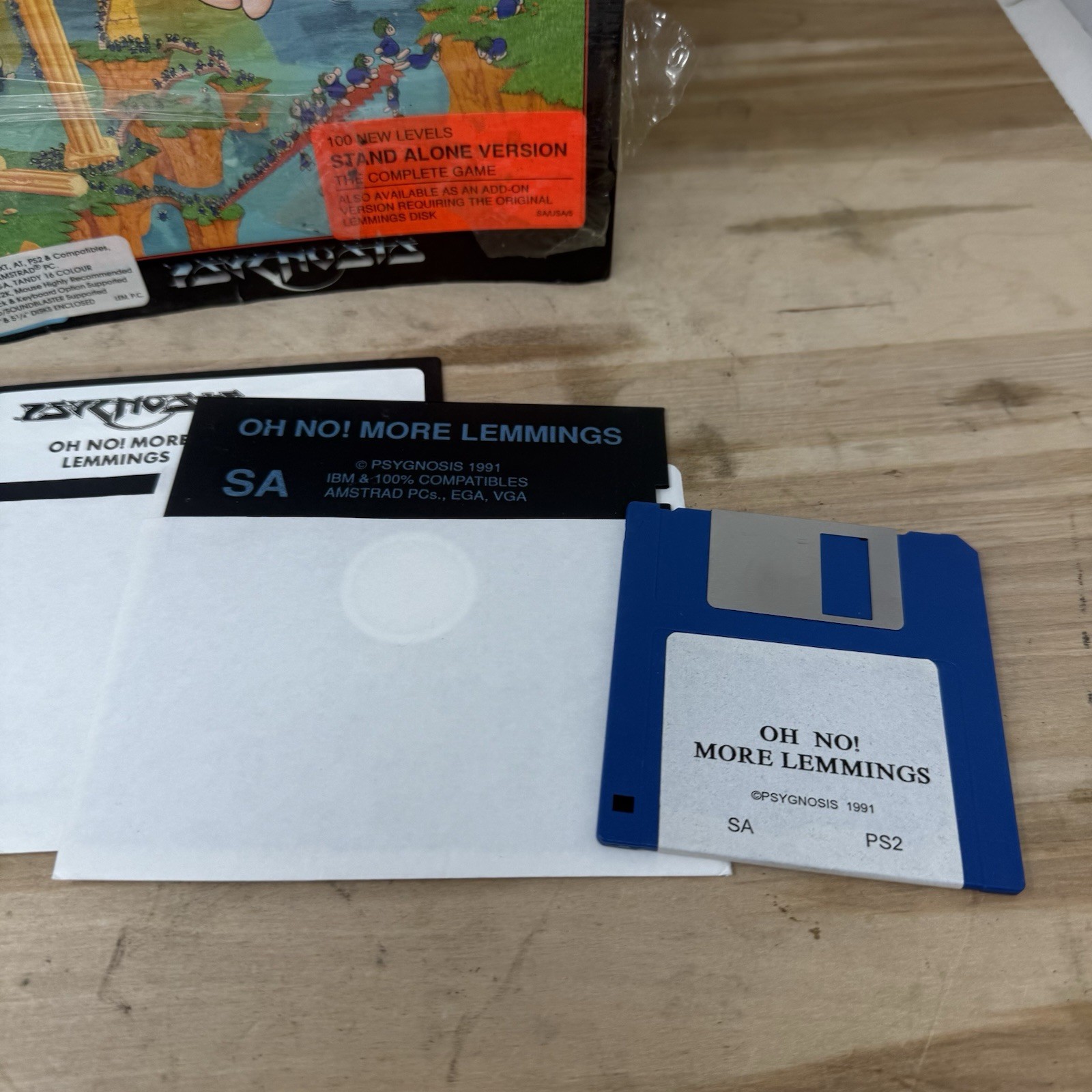 Oh No! More Lemmings 1991 Big Box 3.5″ & 5.25″ Disks ADD ON VERSION