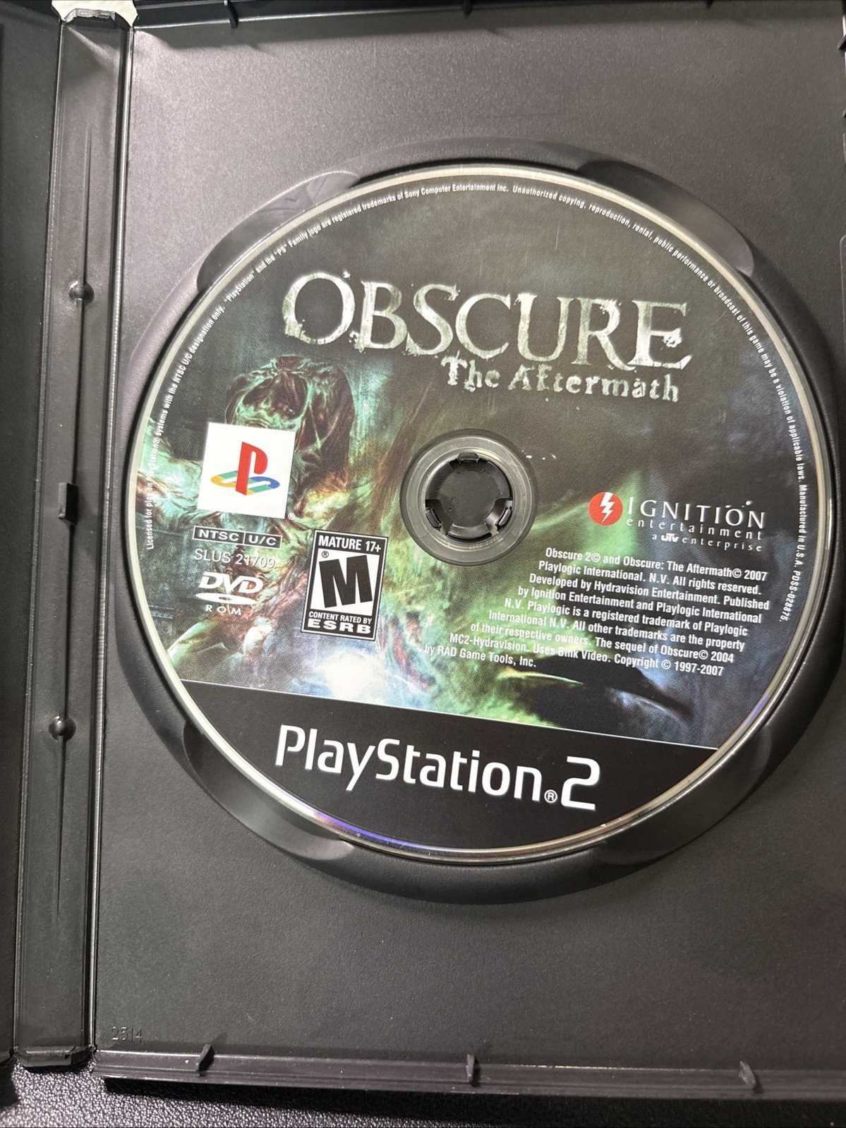 Obscure: The Aftermath (Sony PlayStation 2, 2008) CIB Tested Working See Pics