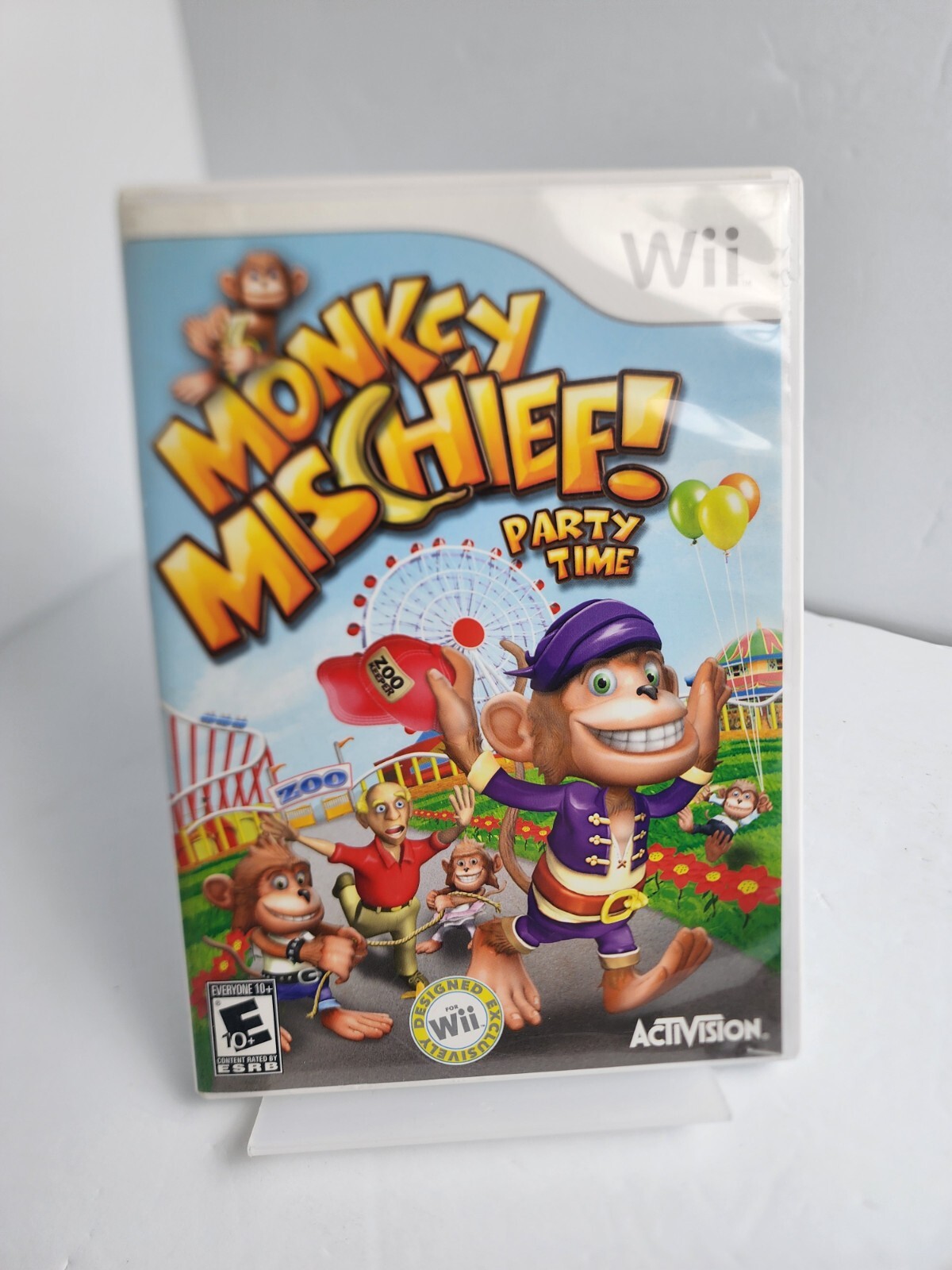Monkey Mischief Party Time Activision Nintendo Wii Exclusive Complete CIB Tested