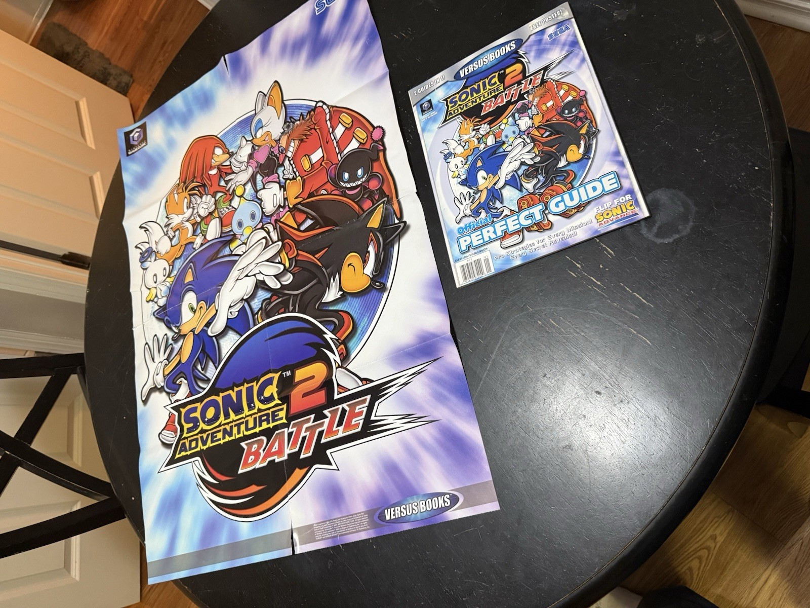 Versus Books Sonic Adventure 2 + Sonic Advance Perfect Guide W/POSTER