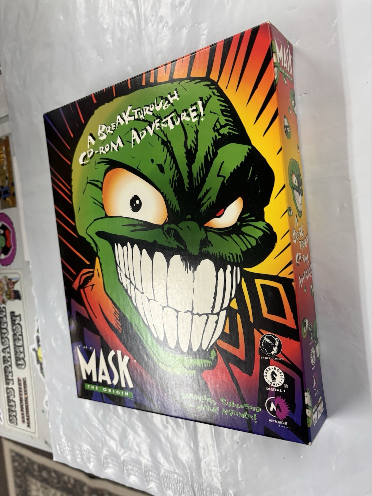 Mask (Windows/Mac, 1994) Dark Horse Comics Video Game CPU The Origin Rare HTF