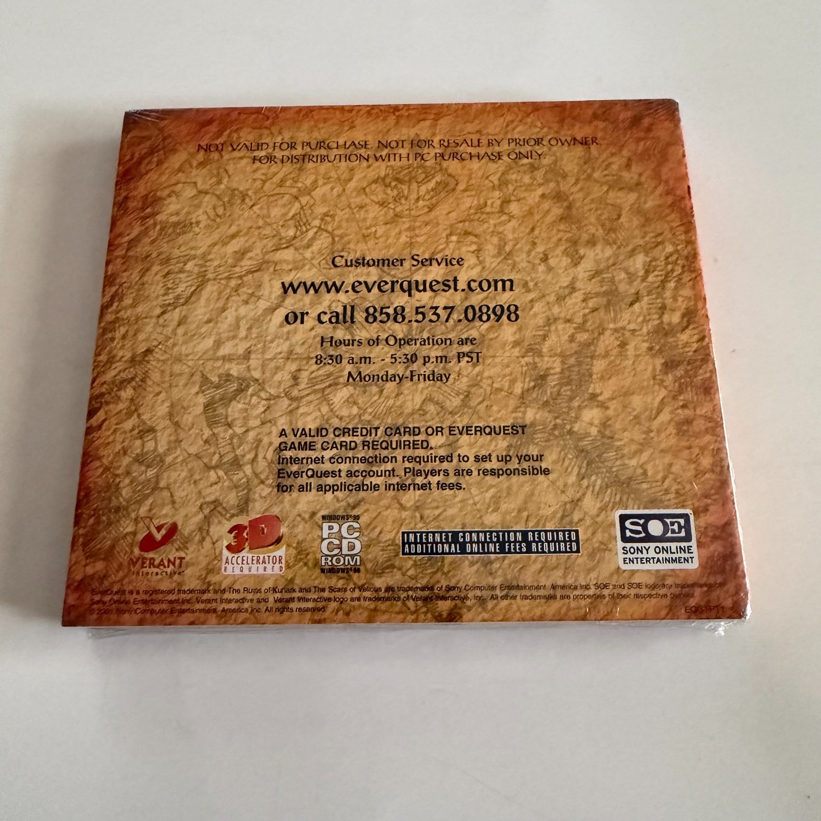 EverQuest Trilogy PC CD-ROM Promo For PC Purchase 2001 New and Sealed