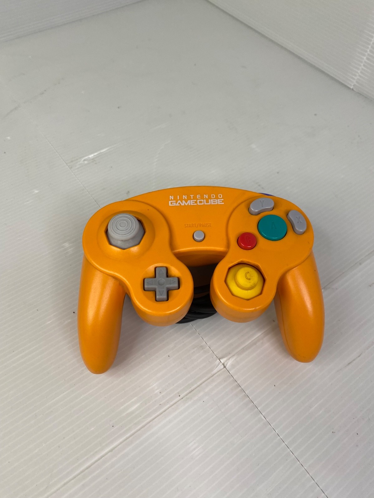 Original Nintendo GameCube Spice Orange Controller TIGHT JOYSTICKS TESTED US