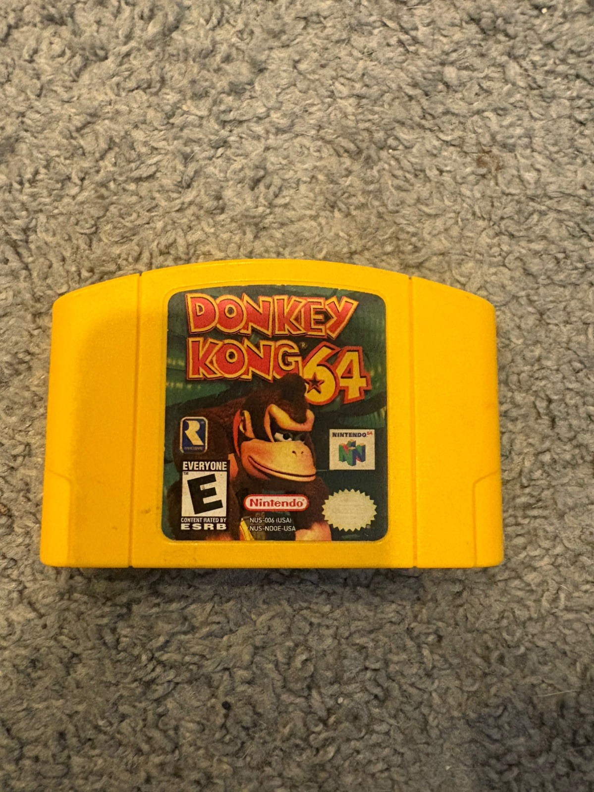 Donkey Kong 64 Nintendo 64 N64 1999 Tested Working Authentic Game Cartridge