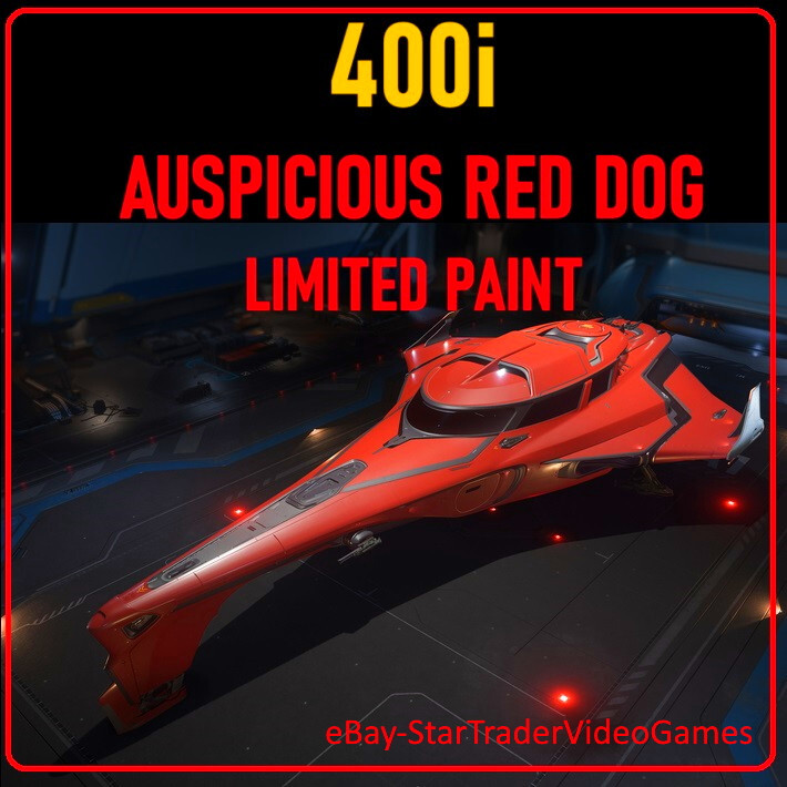 STAR CITIZEN PAINTS – 400i – 2954 AUSPICIOUS RED DOG Limited Paint / Skin