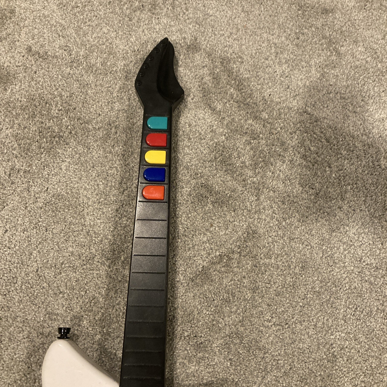 PS2 Guitar Hero Wireless White Red Octane Guitar No Dongle Tested Works