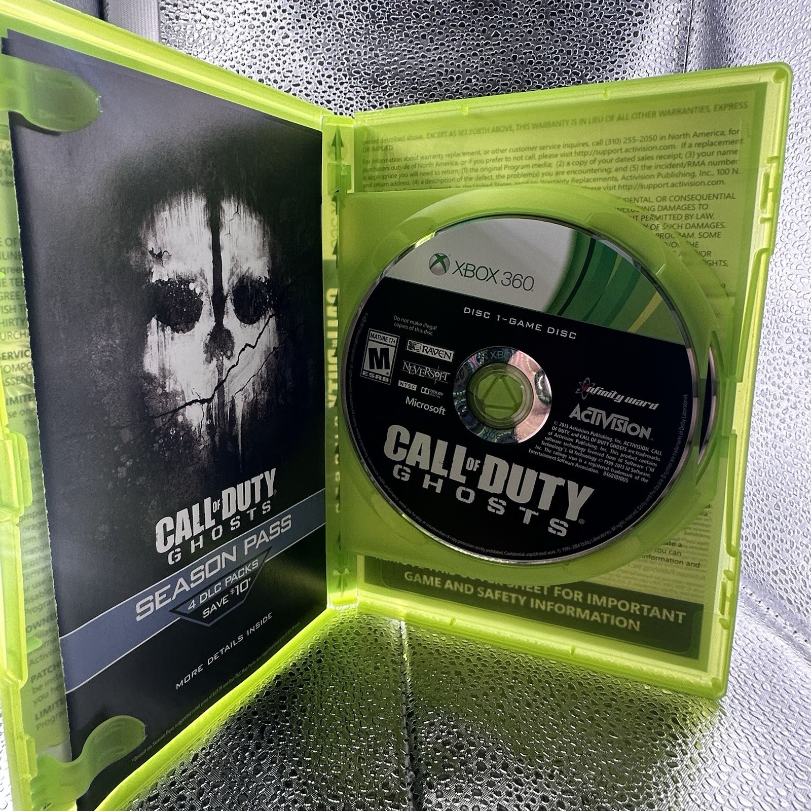 Xbox 360 Call Of Duty Ghosts (2 Discs) – Tested And Working Video Game COD